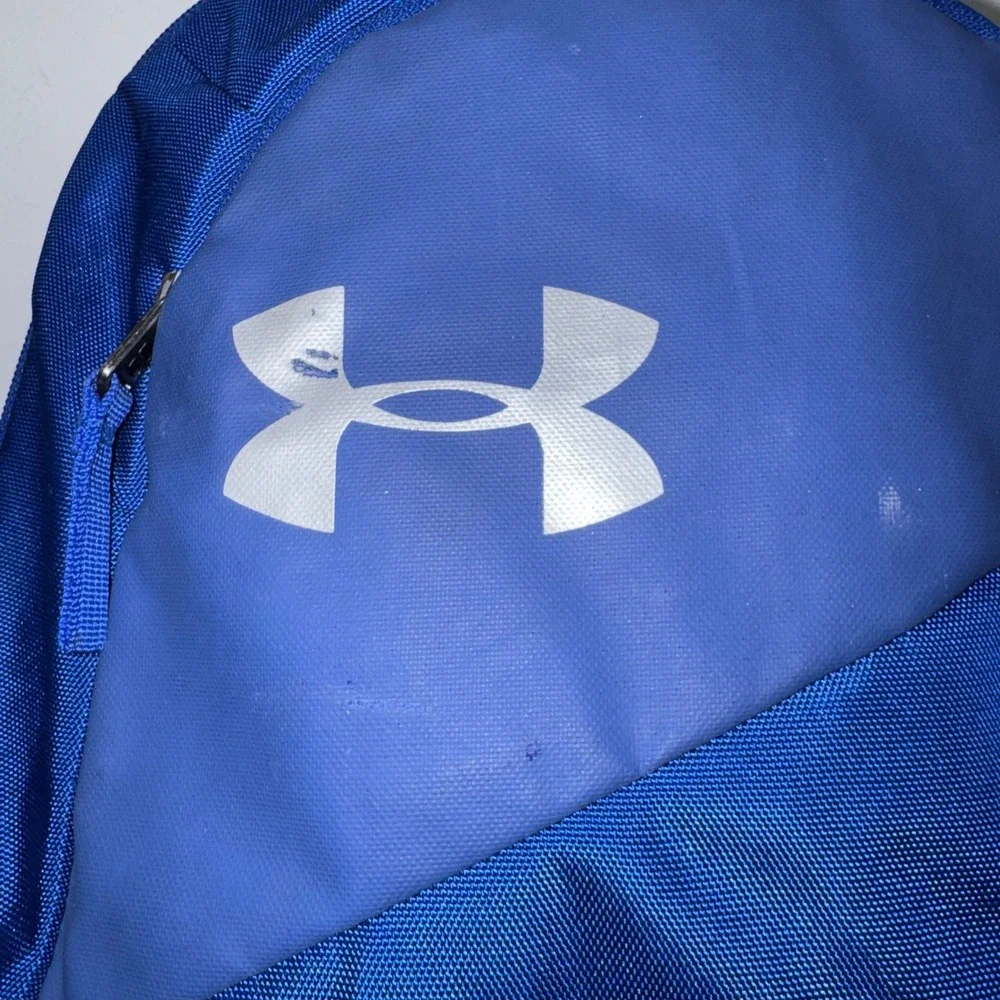 Under Armour Hustle 4.0 Backpack Royal Blue UA Storm Laptop School Gym Bag